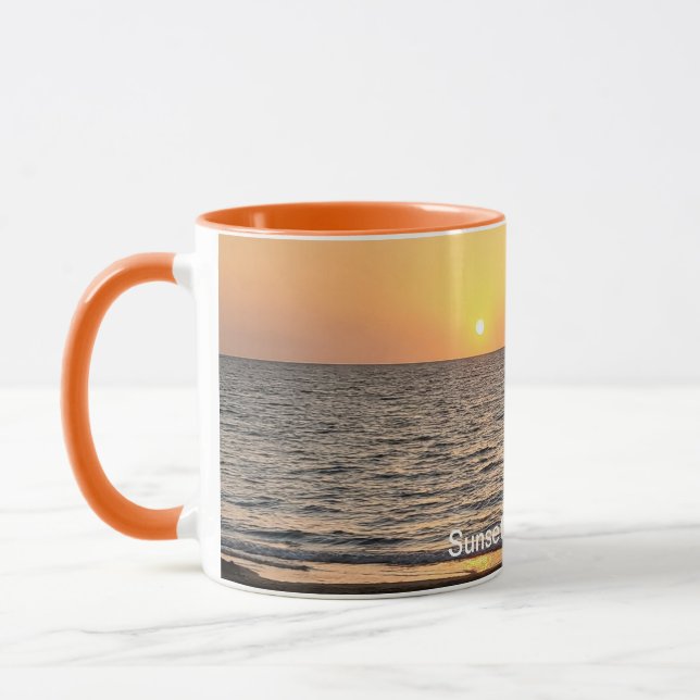 Hawaii Sunset Anpassbare Fotografie Tasse (Links)