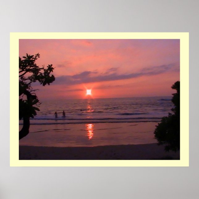 Hawaii Sunset Poster (Vorne)