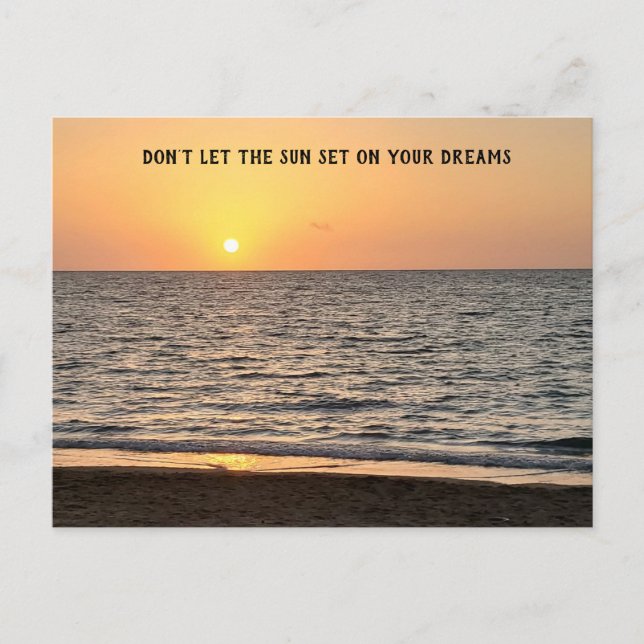 Hawaii Sunset Postkarte (Vorderseite)