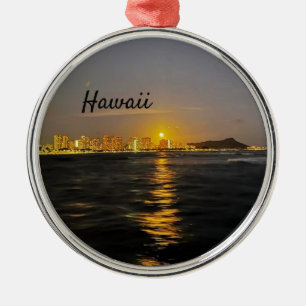 Hawaii Supermoon Moon Sunset Cruise Ornament Aus Metall