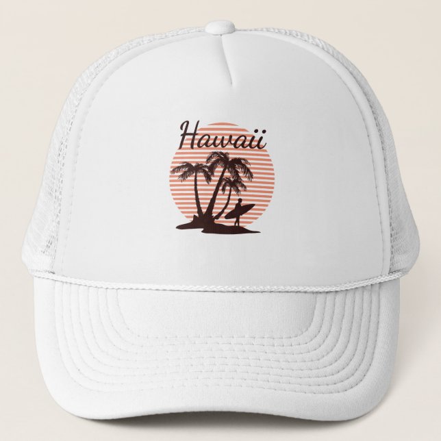 Hawaii Surf Truckerkappe (Vorderseite)