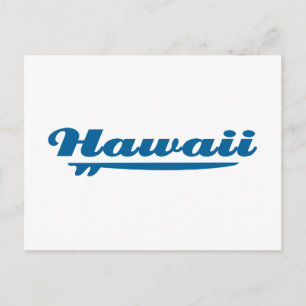 Hawaii Surfboard Postkarte