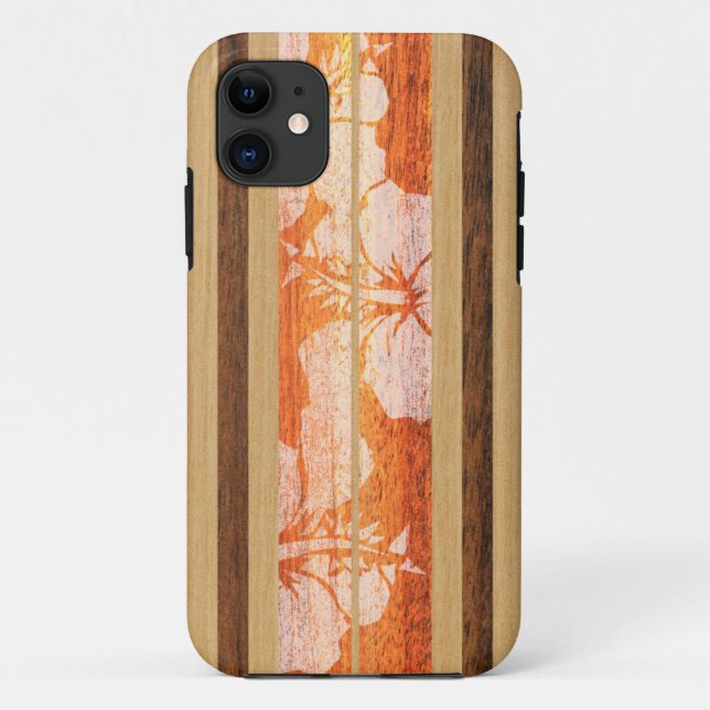 Hawaii Surfbrett Haleiwa Case-Mate iPhone Hülle (Rückseite)