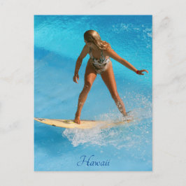 Hawaii Surfer Postcard Postkarte