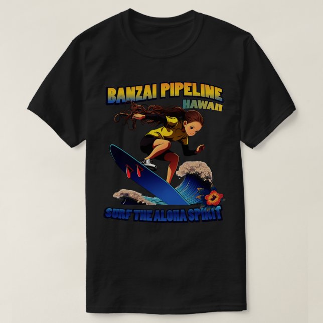 Hawaii Surfing 72804 TShirt (Design vorne)