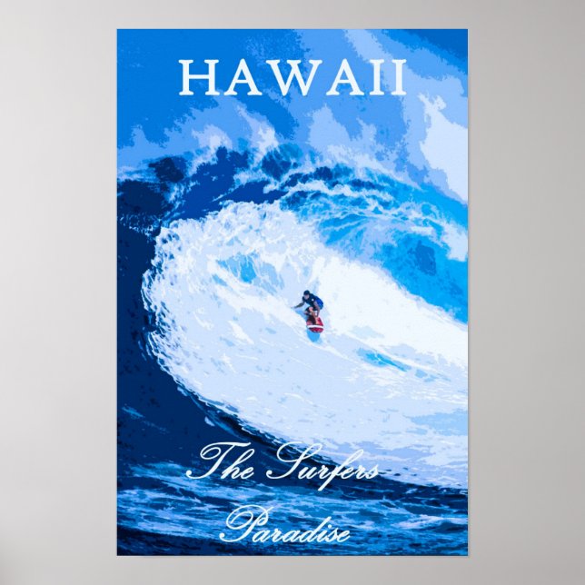 Hawaii Surfreisen Poster (Vorne)