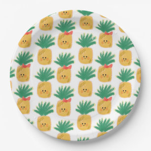 Hawaii Süße Ananas Tropischer Geburtstag Pappteller
