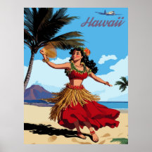 Hawaii, Tanzen Hula Girl am Strand, Reisen