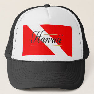 Hawaii-Tauchen-Flagge Truckerkappe