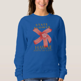 Hawaii Territoriale Blume Der Hibiskus clayi Sweatshirt