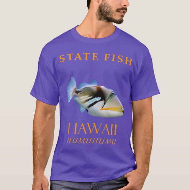 Hawaii Territorium Fisch der Humuhumu T-Shirt (Vorderseite)