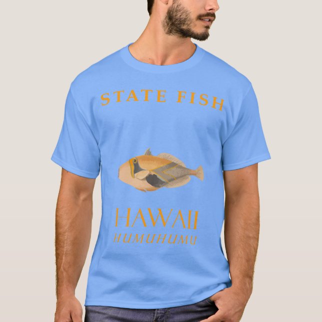 Hawaii-Territorium Fisch The Reef Triggerfish T-Shirt (Vorderseite)
