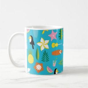 Hawaii Toucan Surf Vintag Kaffeetasse
