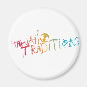 Hawaii-Traditions-Rasur-Eis färbte 2,25" Magnet