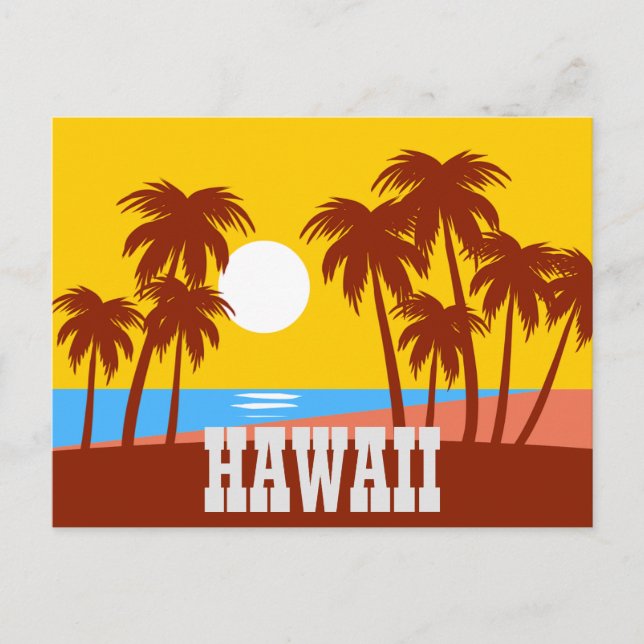 Hawaii Travel Postcard Postkarte (Vorderseite)