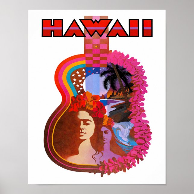 Hawaii Travel Poster (Vorne)