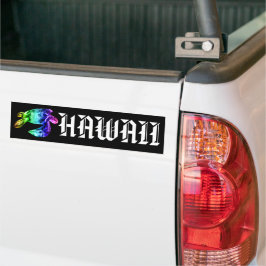 Hawaii Tribal Honu Rainbow Autoaufkleber