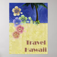 Hawaii Tropical Beach Retro Vintage Reise