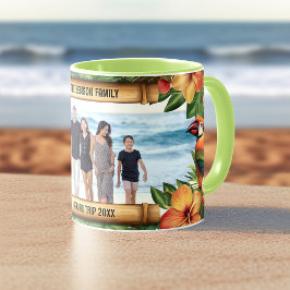 Hawaii Tropical Birds Blume Foto Kaffee Tasse