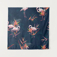 Hawaii Tropischer Flamingo mit Bird of Paradise Fl