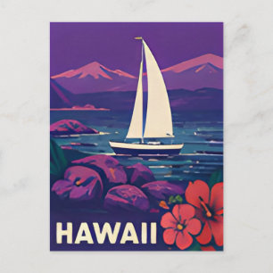 🌺 Hawaii Tropischer Inselurlaub Postkarte