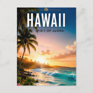 🌺 Hawaii-Tropischer-Strand-Escape-Küsten-Dekor 🌊 Postkarte