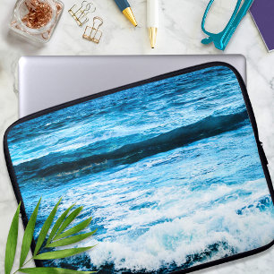 Hawaii türkis Ozeanwellen Foto tropisch modern Laptopschutzhülle
