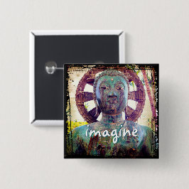 Hawaii Turquoise Buddha Foto Imagine Script Bold Button