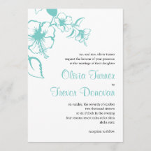 Hawaii Turquoise Hibiskus Hochzeit in Urlaubsort