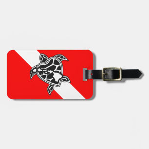 Hawaii Turtle Dive Flag Gepäckanhänger
