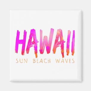 Hawaii Typography Magnet