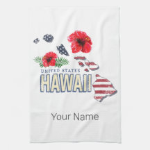 Hawaii United Staaten Retro Staat Map USA Souvenir