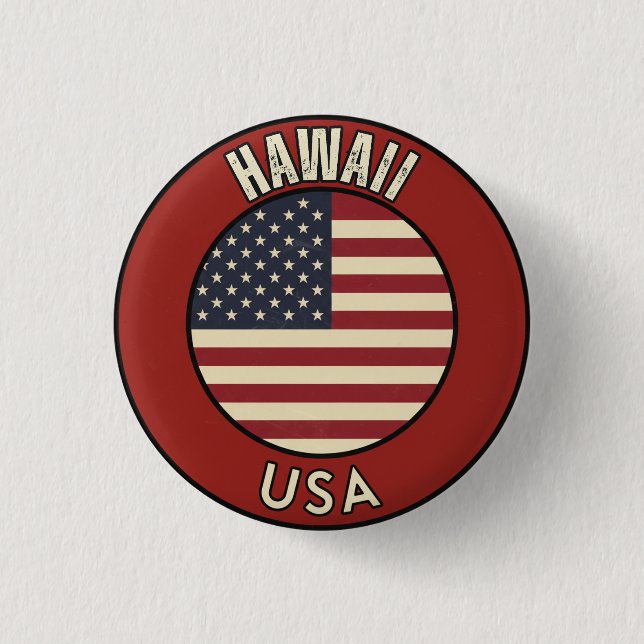 Hawaii United States of America Button (Vorderseite)