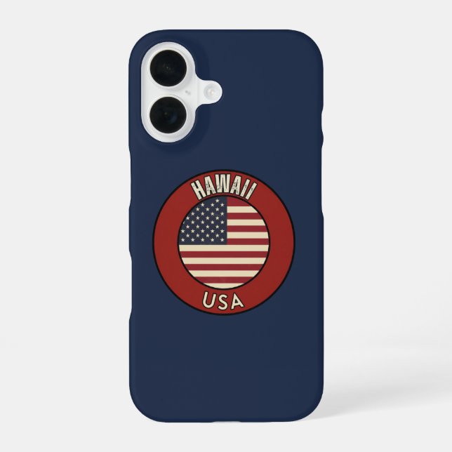 Hawaii United States of America iPhone 16 Hülle (Rückseite)
