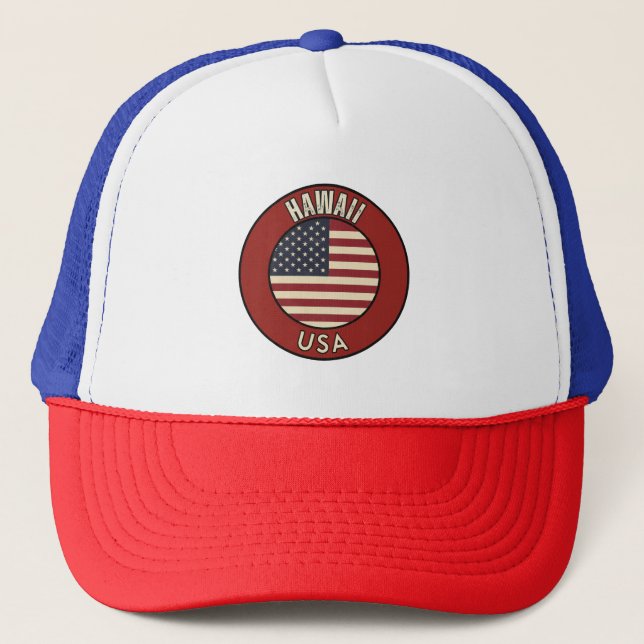 Hawaii United States of America Truckerkappe (Vorderseite)
