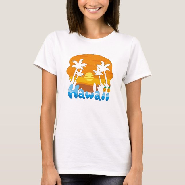 Hawaii Urlaub T-Shirt (Vorderseite)