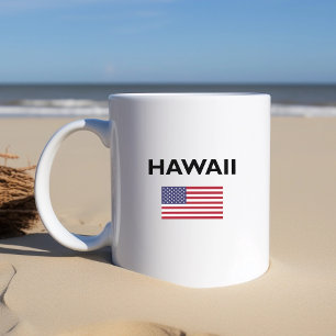 Hawaii USA Flag Light Color Kaffeetasse
