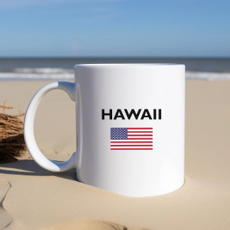 Hawaii USA Flag Light Color Kaffeetasse
