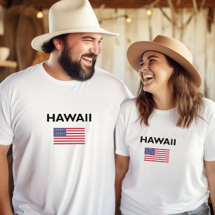 Hawaii USA Flag Light Color T-Shirt