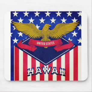 Hawaii-USA-Flagge Mousepad