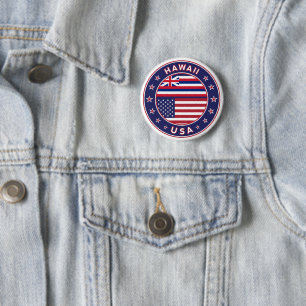 Hawaii, USA Staaten, Hawaii T - Shirt Button