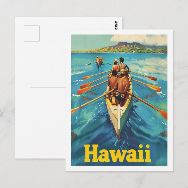 Hawaii USA Vintag Berühmter Reiseort Postkarte (Vorne/Hinten)