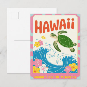 Hawaii USA Vintage Reise Postkarte