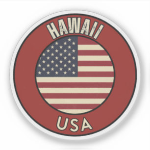 Hawaii Vereinigte Staaten von Amerika Aufkleber