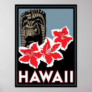 hawaii vereinte Staaten usa art Deko Retroposter