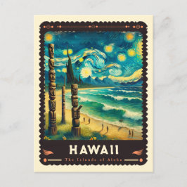 Hawaii | Vincent Van Gogh Inspiriert Postkarte