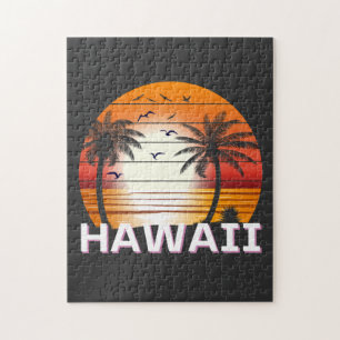 Hawaii Vintage Palmen Sommer Strand