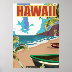 Hawaii Vintage Reiseplakat Poster