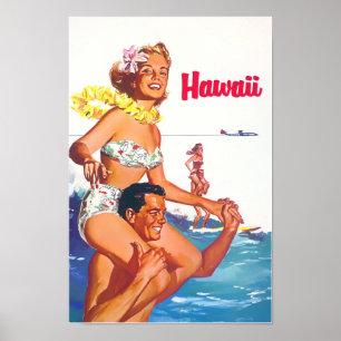 Hawaii Vintage Reiseplakat Poster