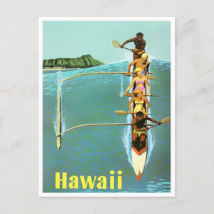 Hawaii Vintage-Reisepostkarte Postkarte